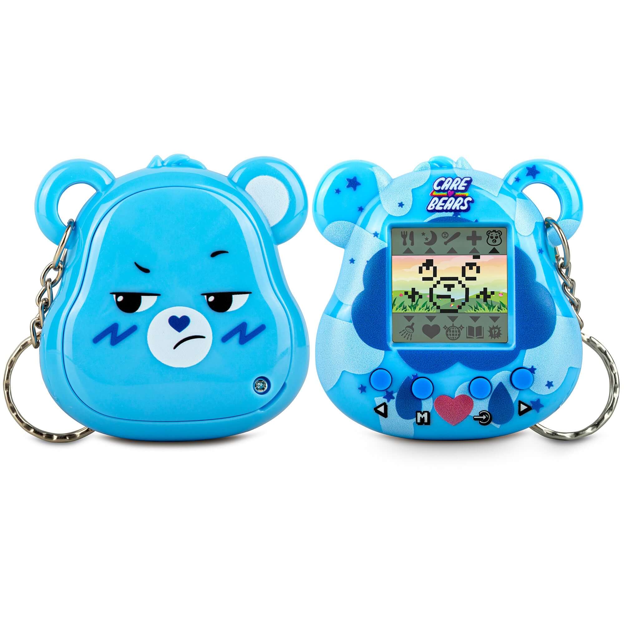 Thumbsup! - Care Bears Digital pet (Grumpy Bear) Καταπληκτικό Ρετρό Ηλεκτρονικό Παιχνίδι Κατοικίδιο σε Σχήμα Μπρελόκ