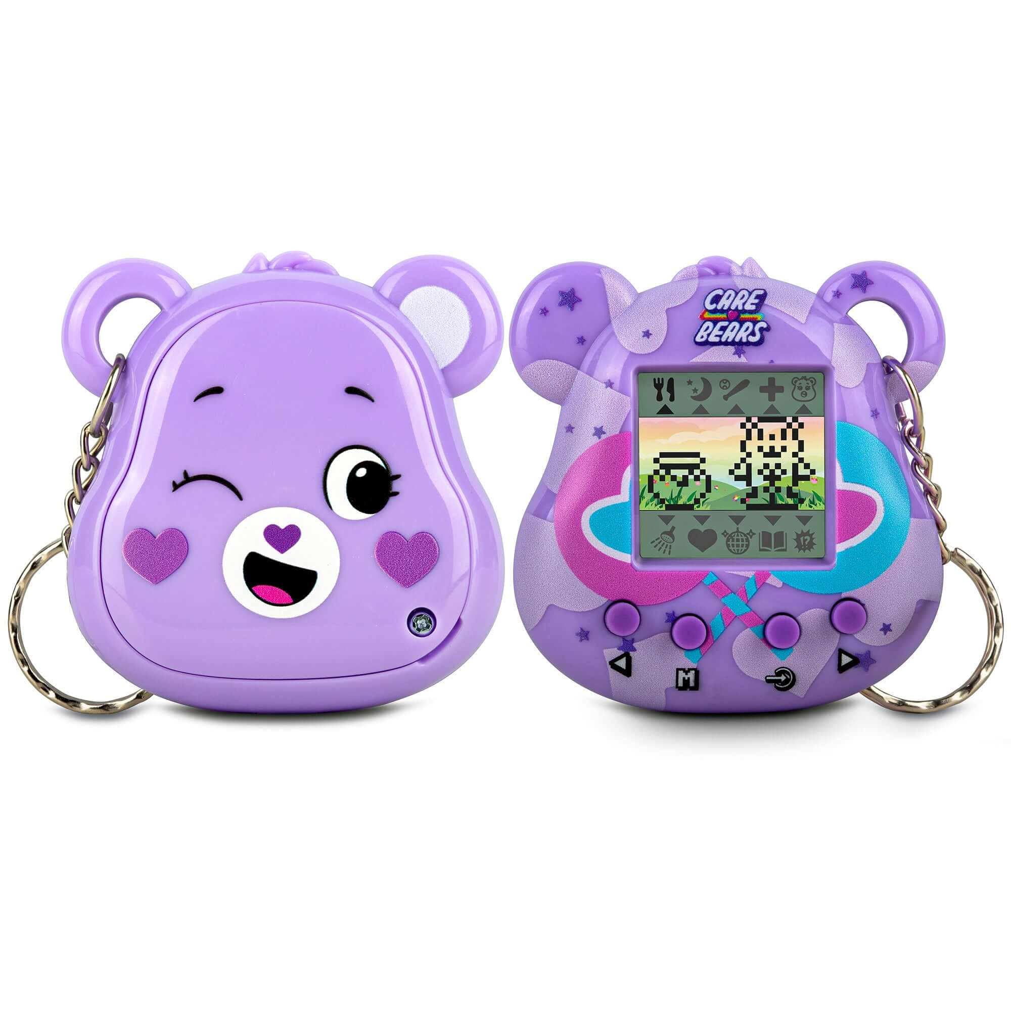 Thumbsup! - Care Bears Digital pet (Share Bear) Καταπληκτικό Ρετρό Ηλεκτρονικό Παιχνίδι Κατοικίδιο σε Σχήμα Μπρελόκ