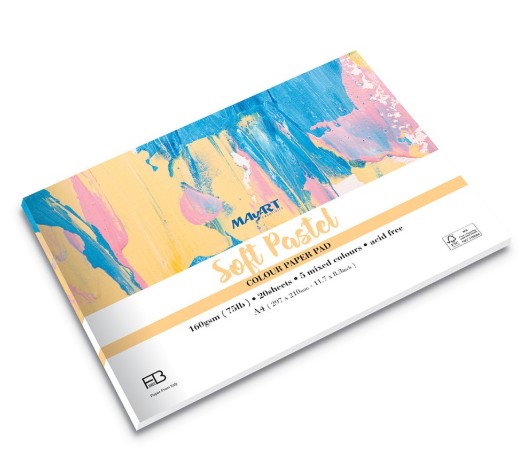 MAYART Creativity - ΤΙΖΙΑΝΟ FB series - Soft Pastel Colour Paper Pad A4