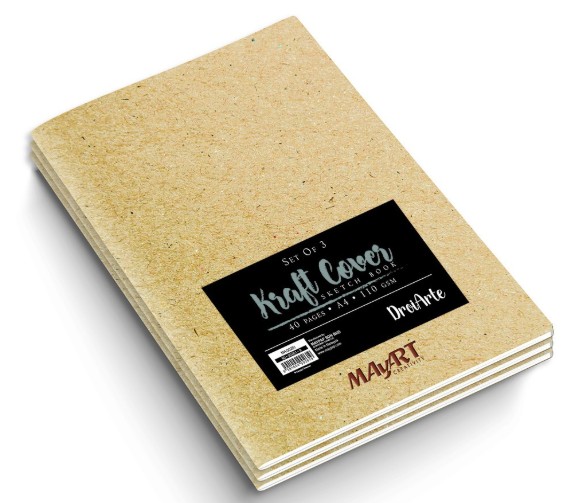 Mayart Sketch Book A4 Kraft Cover  (3 σε 1)