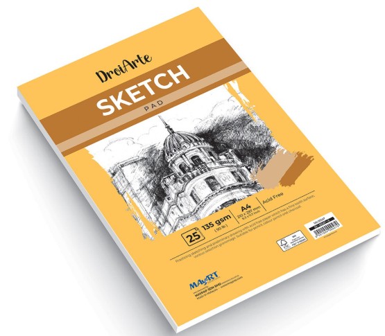 Mayart Sketch Paper Pad A4 (Φύλλα για Σχεδίο)