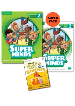 Super Minds 2 Super Pack 3 (sb + wb + 3 Practice Tests Starters + Wordlist) 2nd ed