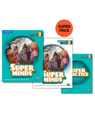 Super Minds 3 (2nd Edition) - Super Pack 2 (Student's +Workbook +Super Practice+Wordlist)