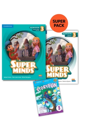 Super Minds 3 (2nd Edition) - Super Pack 3 (Student's +Workbook +Storyfun 3+Wordlist)