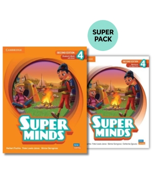 Super Minds 4 (2nd Edition) - Super Pack 1 (Student's +Workbook +Wordlist)