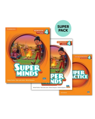 Super Minds 4 (2nd Edition) - Super Pack 2 (Student's +Workbook +Super Practice+Wordlist)