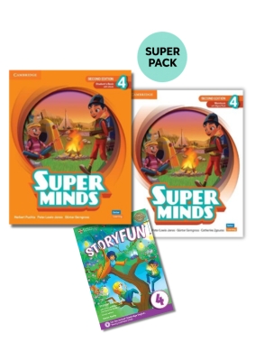 Super Minds 4 Super Pack 4 (sb + wb + Storyfun 4 + Wordlist) 2nd ed