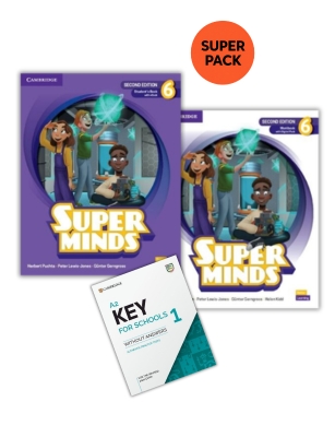 Super Minds 6 (2nd Edition) - Super Pack 3 (Student's +Workbook +Key For Schools 1+Wordlist)