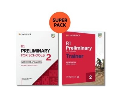 Cambridge English Preliminary For Schools - Super Pack 1 (Practice Test +Trainer)