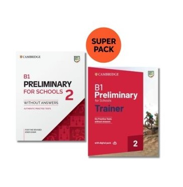 Cambridge English Preliminary For Schools - Super Pack 2 (Practice Test +Trainer +Digital Practice Tests)