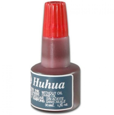 Huhua Μελάνι Σφραγίδας 30ml Κόκκινο