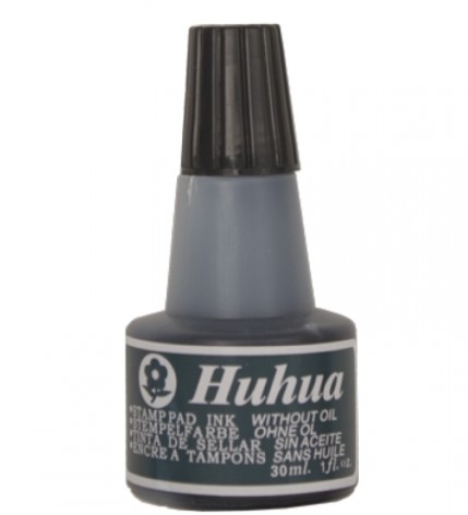 Huhua Μελάνι Σφραγίδας 30ml Μαύρο