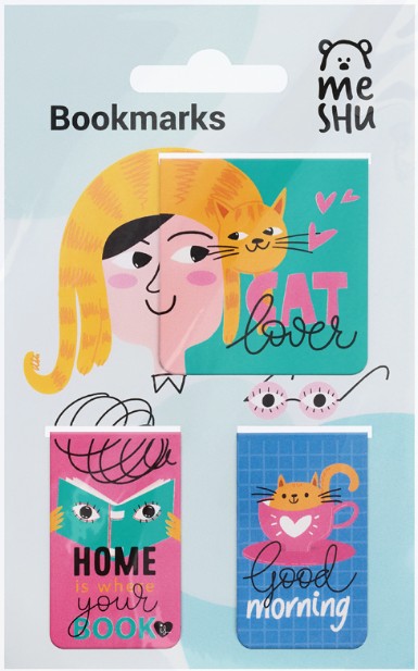Meshu Μαγνητικοί Σελιδοδείκτες Cat Lover (3 Τεμαχίων)