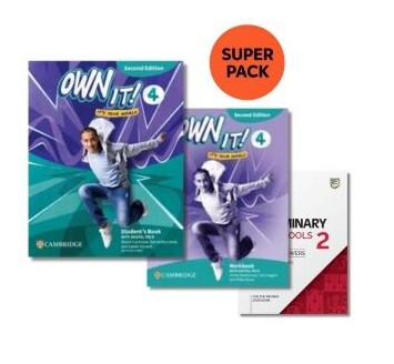Own it! 4 (2nd Edition) - Super Pack 2 (Student's +Workbook +Preliminary for Schools 2+Wordlist)
