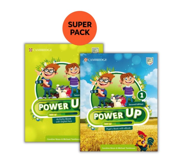 Power up 1 (2nd Edition) - Pack 1 (Student's +Workbook+Wordlist) 2nd Edition