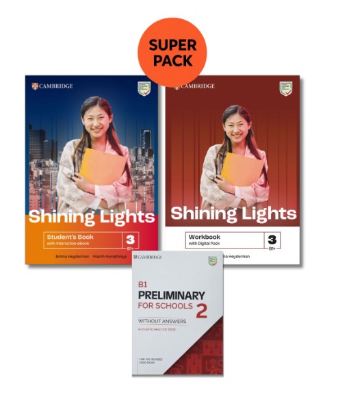 Shining Lights 3 - Super Pack 2 (Student's +Workbook +Preliminary for Schools 2+Wordlist)