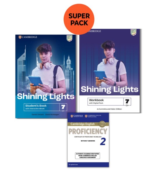 Shining Lights 7 - Super Pack 2 (Student's +Workbook +Proficiency 2+Wordlist)