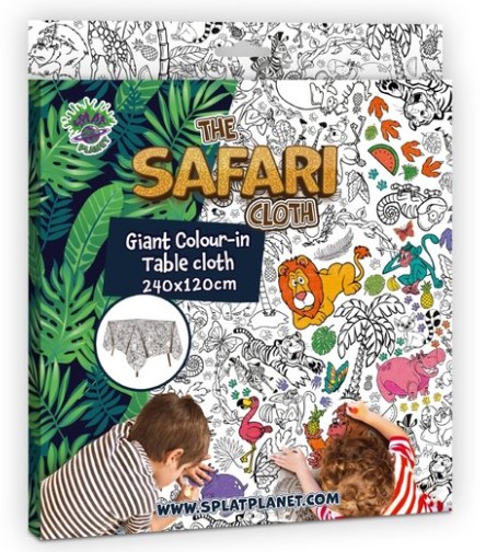 Splat Planet Γιγάντιο Τραπεζομάντηλο Ζωγραφικής “Safari” 240x120cm