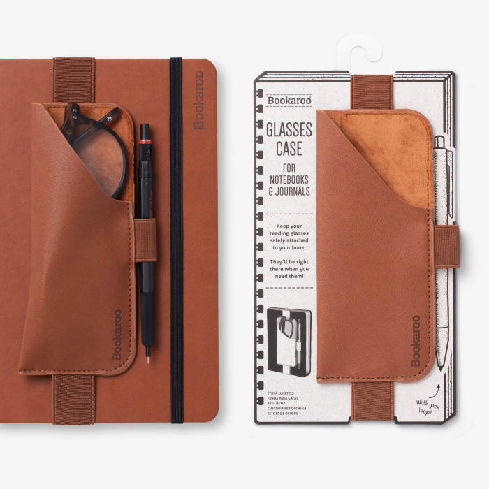 Θηκη Γυαλιων και Στυλο για Βιβλιο if Bookaroo Case 41202 Brown