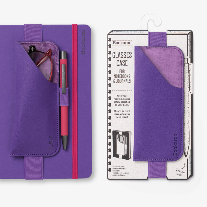 If Bookaroo Case Θήκη Γυαλιών και Στυλό για Βιβλίο (Purple)