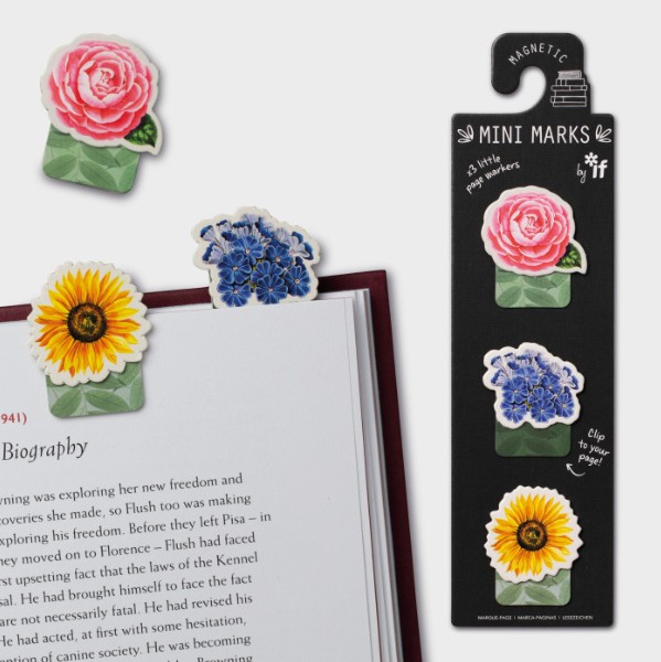 If Σελιδοδείκτης Mini Magnetic Marks (Flowers)