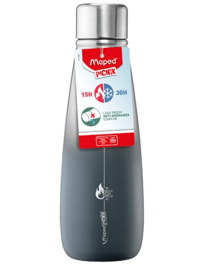 Maped Θερμός Ανοξείδωτος Picnik 500ml (Grey)