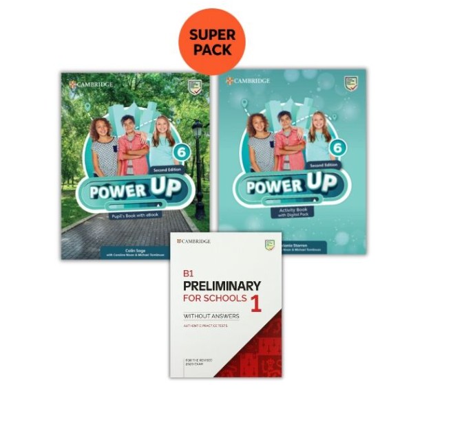 Power up 6 (2nd Edition) - Pack 2 (Student's +Workbook+Preliminary For Schools 1) 2nd Edition