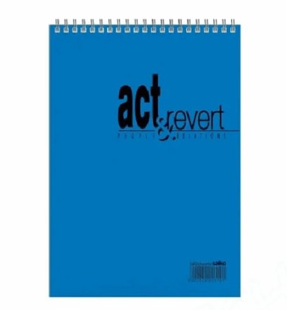 Salko Τετράδιο Σπιράλ Διπλό Act & Revert 320σελ. 4θ (10x14) Διάφορα Χρώματα