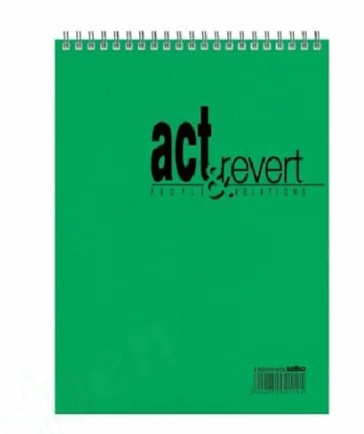Salko Τετράδιο Σπιράλ Διπλό Act & Revert 320σελ. 4θ (10x14) Διάφορα Χρώματα