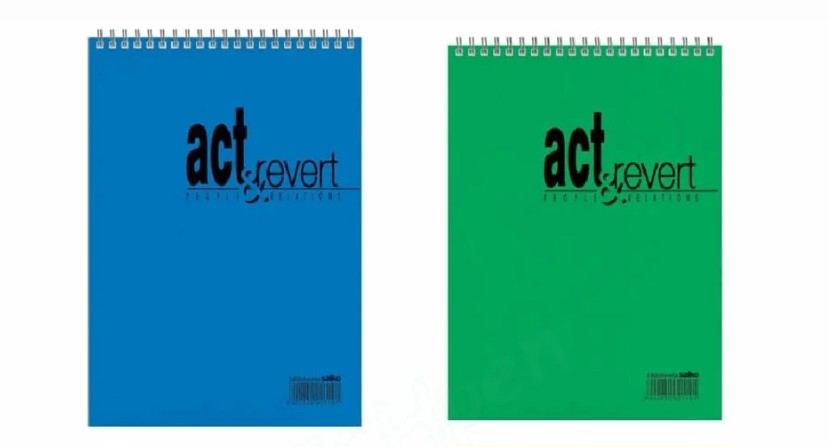 Salko Τετράδιο Σπιράλ Διπλό Act & Revert 320σελ. 4θ (10x14) Διάφορα Χρώματα
