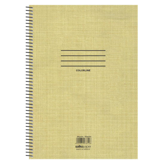 Salko Τετράδιο Σπιράλ Colorline (17X25/250σελ. 5θ)