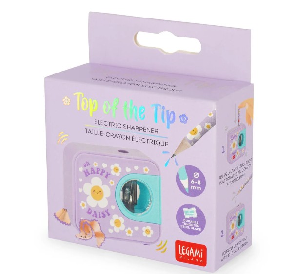Electric Pencil Sharpener - Top of the Tip - Daisy