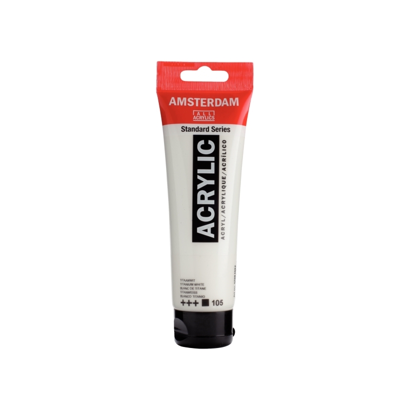 Ακρυλικα Talens Amsterdam  120ml Standard Colors 105 Titanium White