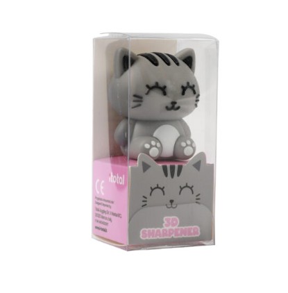 iTotal Ξύστρα 3D Grey Cat