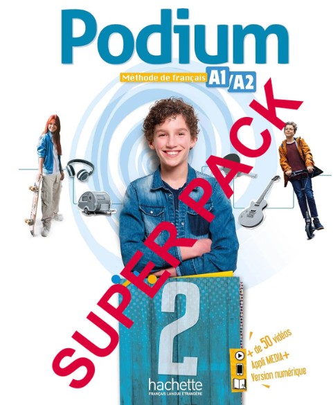 Podium 2 (A1/A2) - Super Pack (Livre +Cahier +Lexique +Cadeau Suprise)