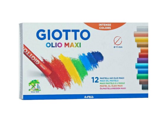Giotto Olio Maxi Λαδοπαστέλ (12 Χρώματα) - Giotto