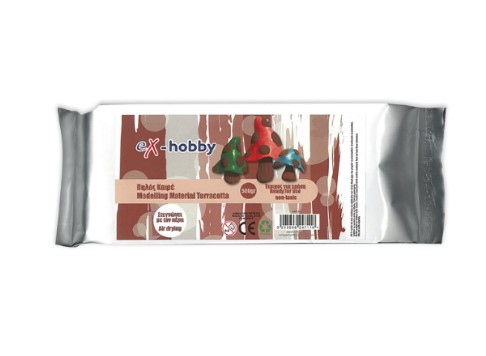 eX-HOBBY Πηλός 500gr Terracotta