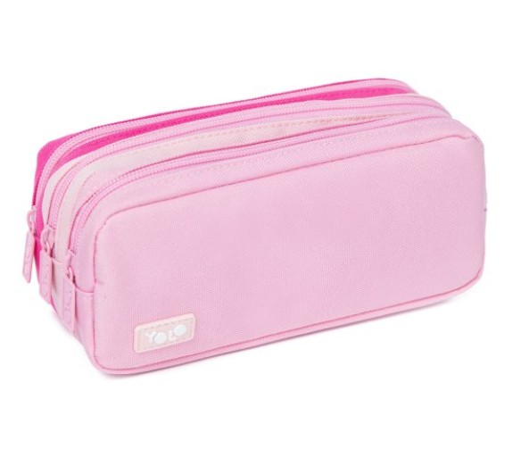 Κασετίνα Τριπλή (Light Pink)