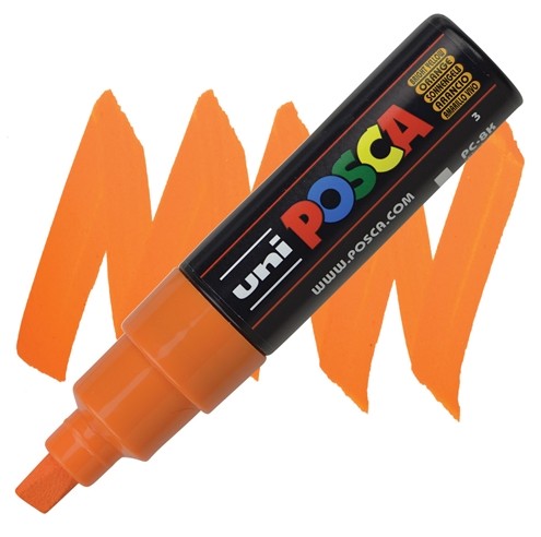 Uni Posca(Uni-Ball) Μαρκαδόρος PC-8K 8mm (Bright Yellow)
