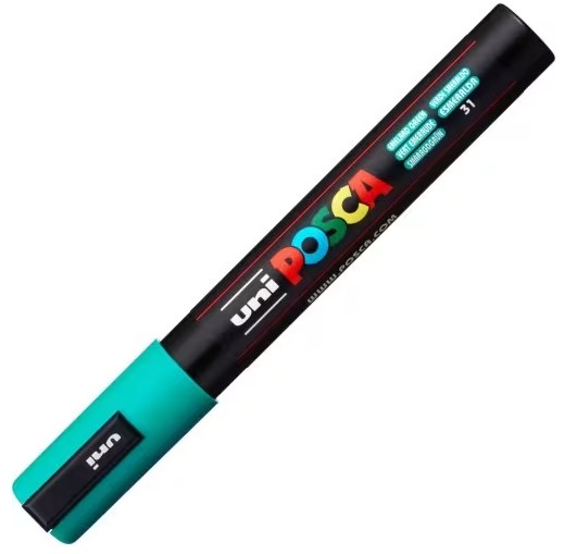 Uni Posca(Uni-Ball) Μαρκαδόρος PC-5M 1.8-2.5mm (Emerald Green)