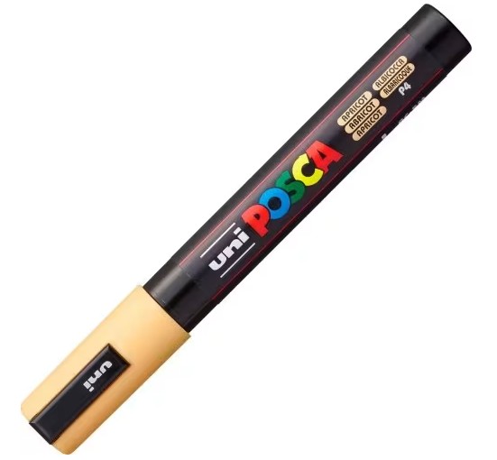 Uni Posca(Uni-Ball) Μαρκαδόρος PC-5M 1.8-2.5mm (Apricot)