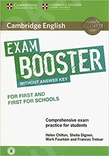 Cambridge English Exam Booster for First and First for Schools without Answer Key with Audio: Comprehensive Exam Practice for Students (Cambridge English Exam Boosters)