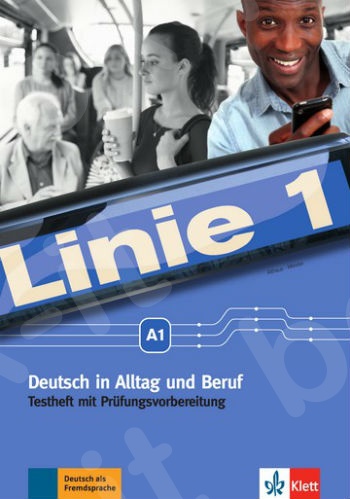 Linie 1 (A1), Testheft mit Audio-CD(Βιβλίο με τέστ και CD)