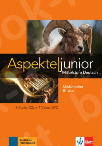 Aspekte junior B1+, Medienpaket (3 Audio-CDs + Video-DVD)