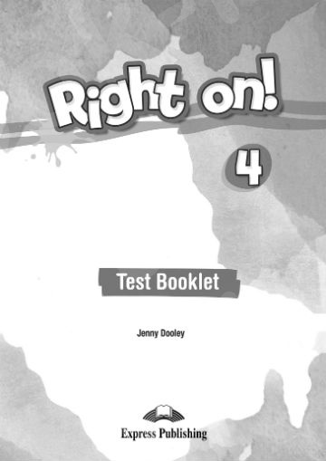 Right On 4 - Test Booklet (Βιβλίο με τέστ) - (Νέο !!)