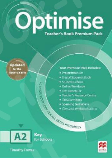 Optimise A2 Teacher's Book Premium Pack(Πακέτο Premium Καθηγητή)(Updated for NEW exam)