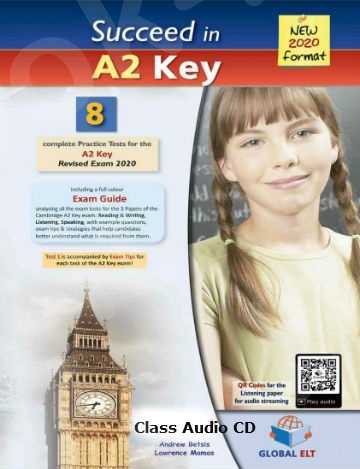 Succeed in Cambridge English A2 KEY (KET) - 8 Practice Tests for the Revised Exam from 2020 - CDs(Ακουστικά CD's) - New !!!