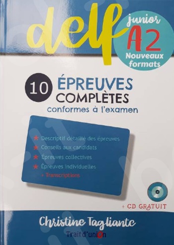Nouveuax Delf Junior A2 10 Epreuves Completes(+CD Gratuit)(Μαθητή) 2020