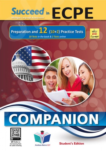 Succeed in ECPE Michigan Language Assessment NEW 2021 Format (10+2) Practice Tests - Companion(Λεξιλόγιο Μαθητή)