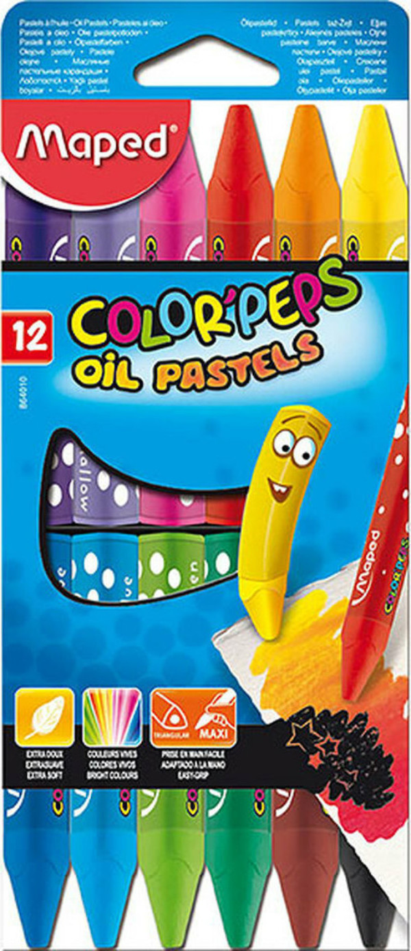 Λαδοπαστέλ Oil Pastels 12 Χρωμάτων